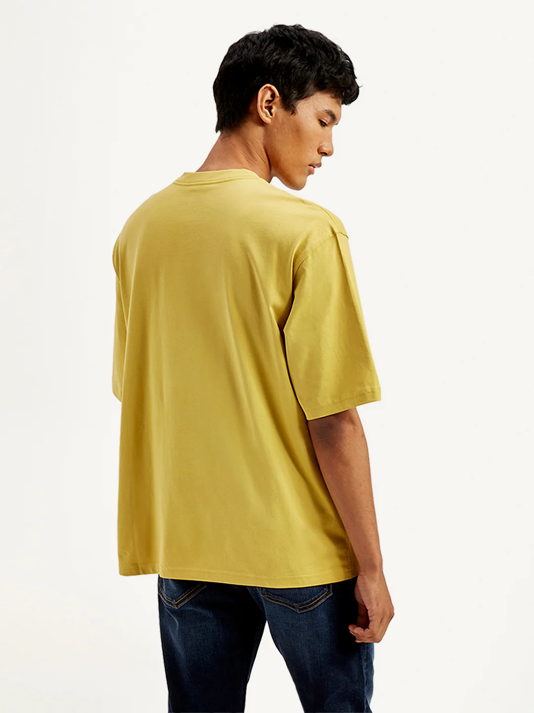 Men's Solid Loose Fit T-Shirt - Image 3