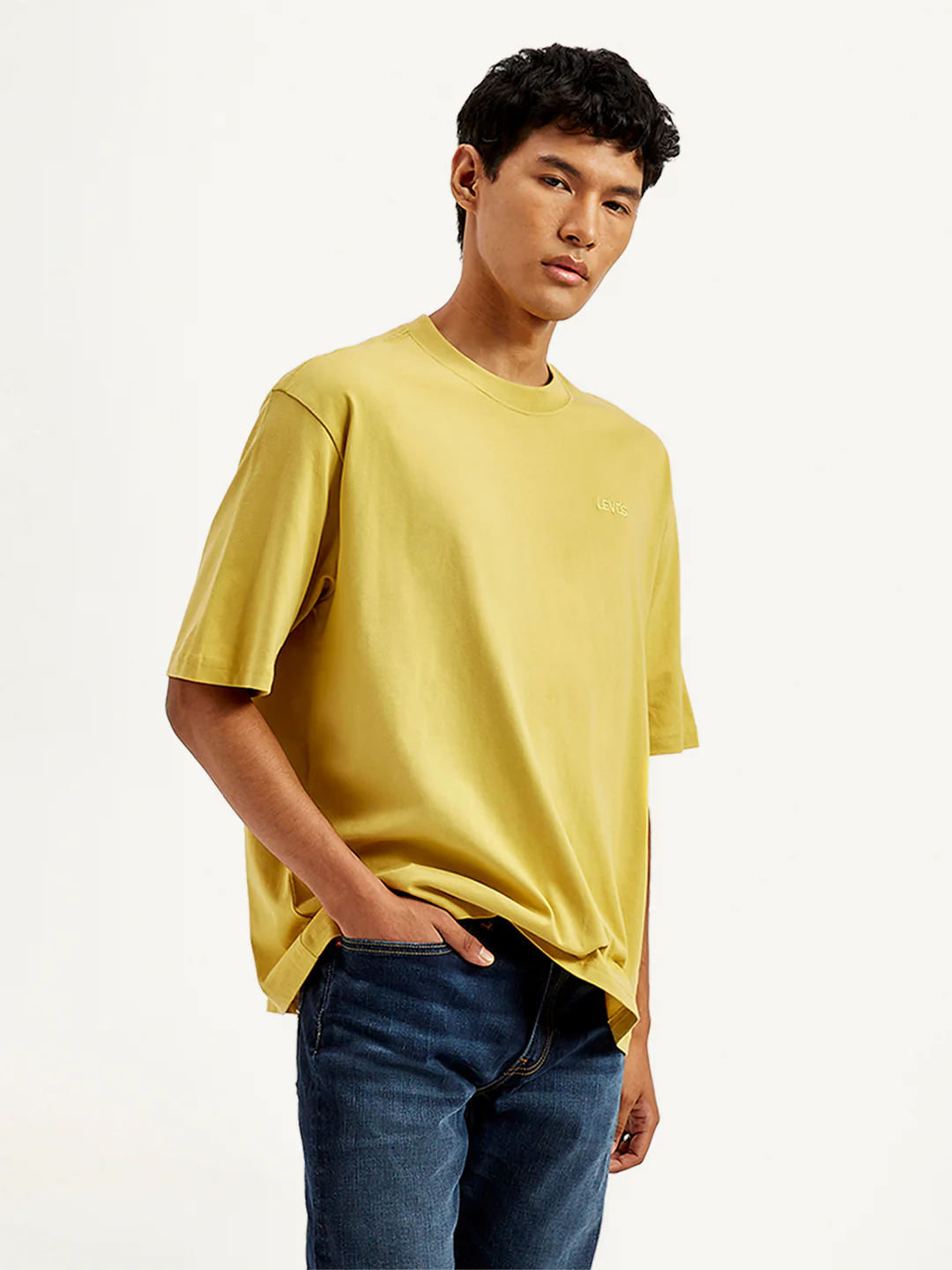 Men's Solid Loose Fit T-Shirt - Image 4