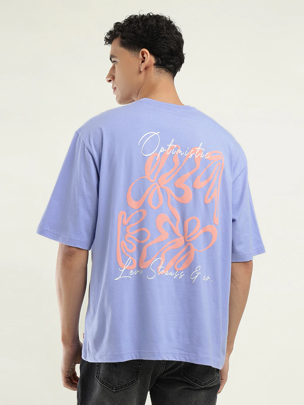 Men's Solid Loose Fit T-Shirt - Image 3