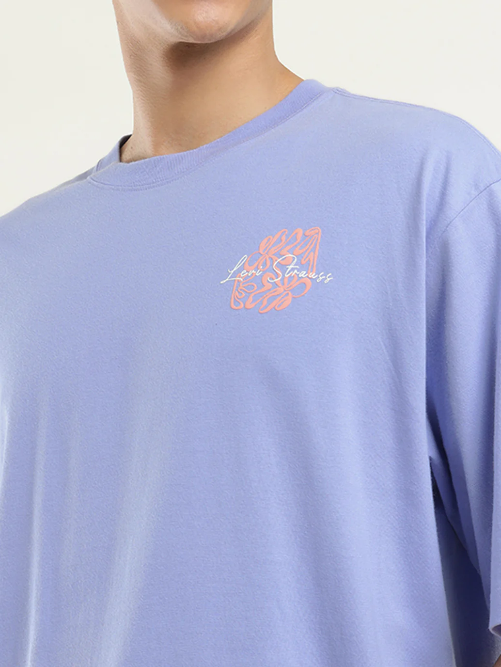 Men's Solid Loose Fit T-Shirt - Image 4