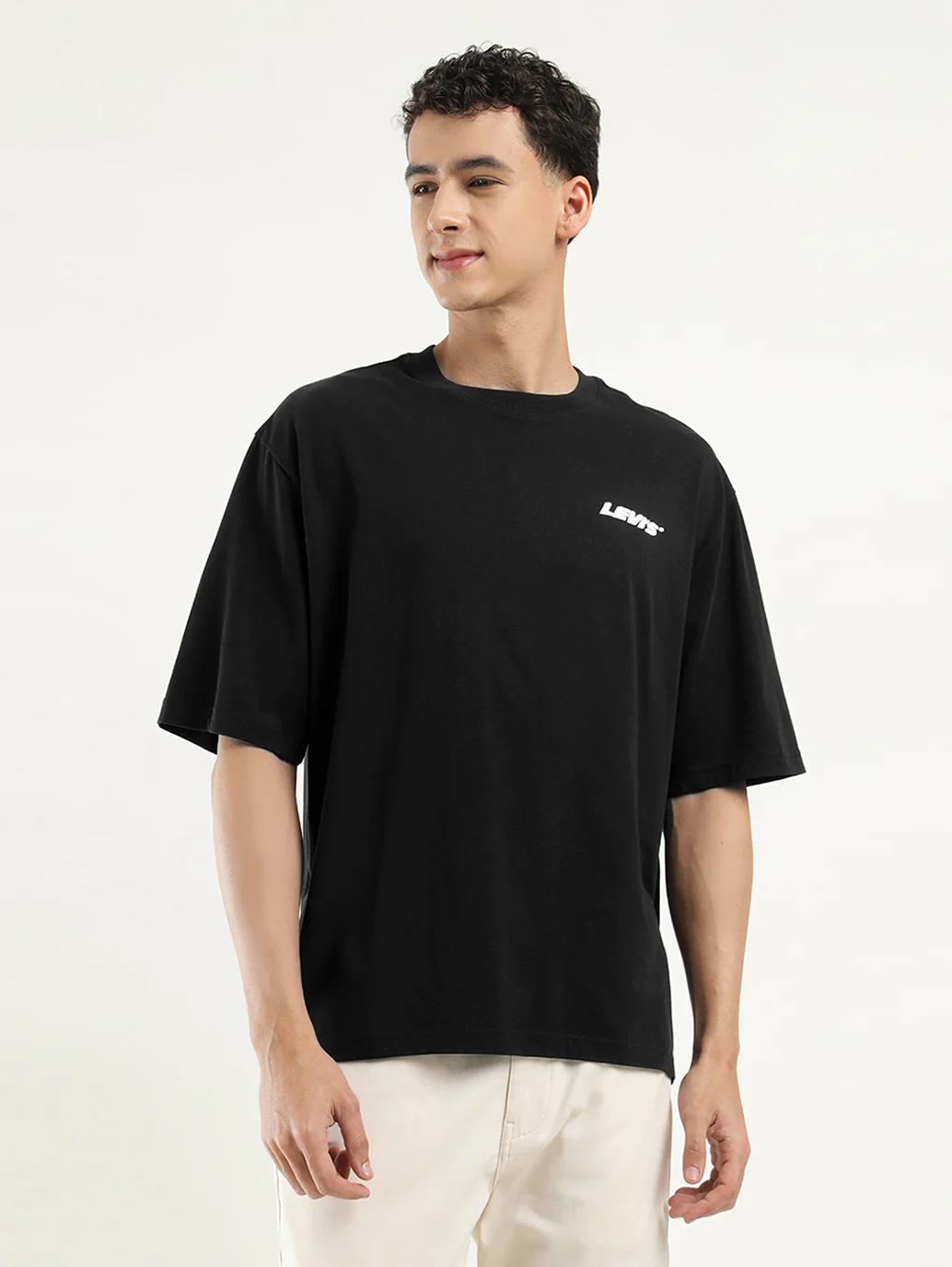 Men's Solid Loose Fit T-Shirt - Image 2