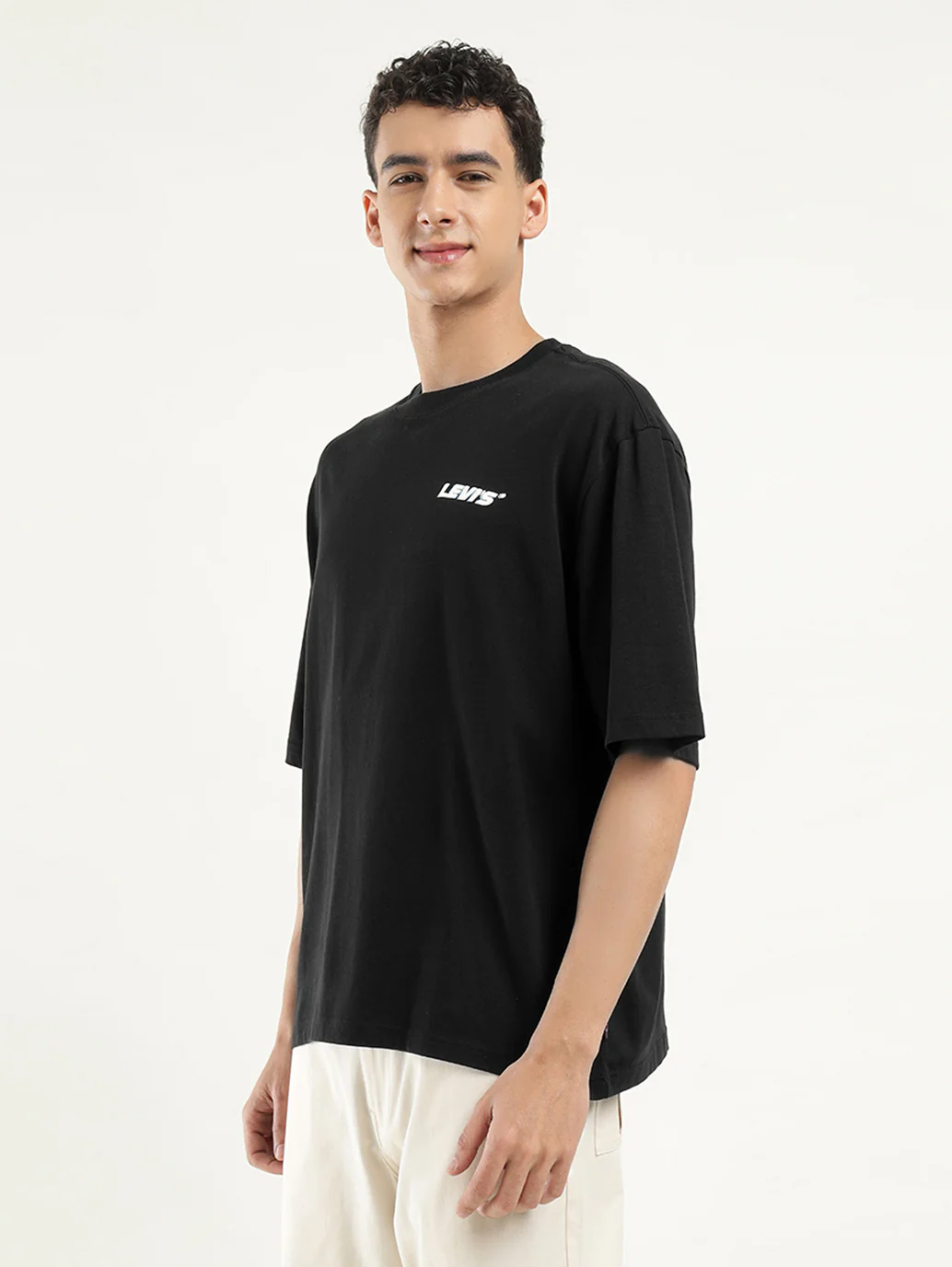 Men's Solid Loose Fit T-Shirt - Image 5