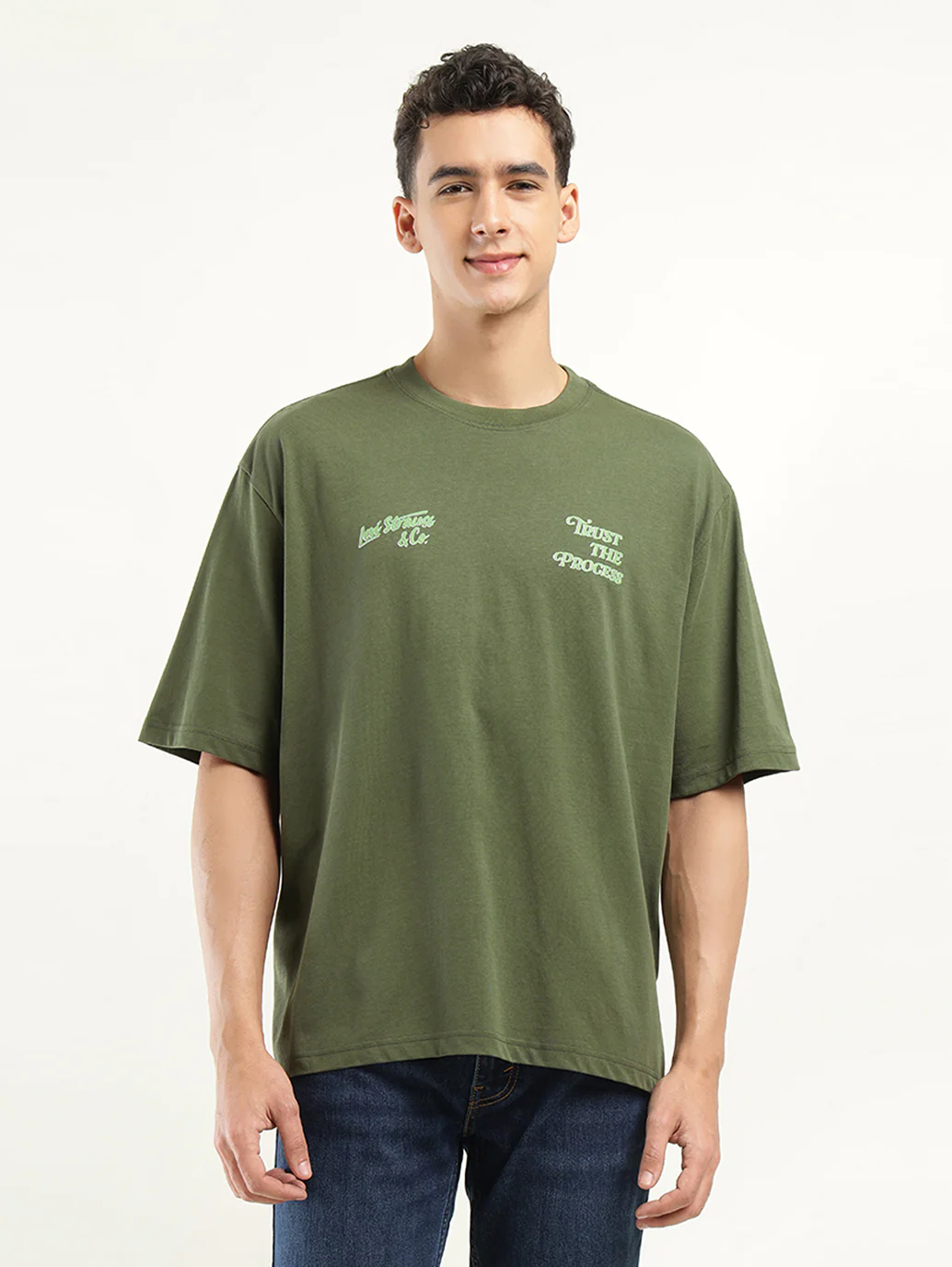 Men's Solid Loose Fit T-Shirt - Image 2