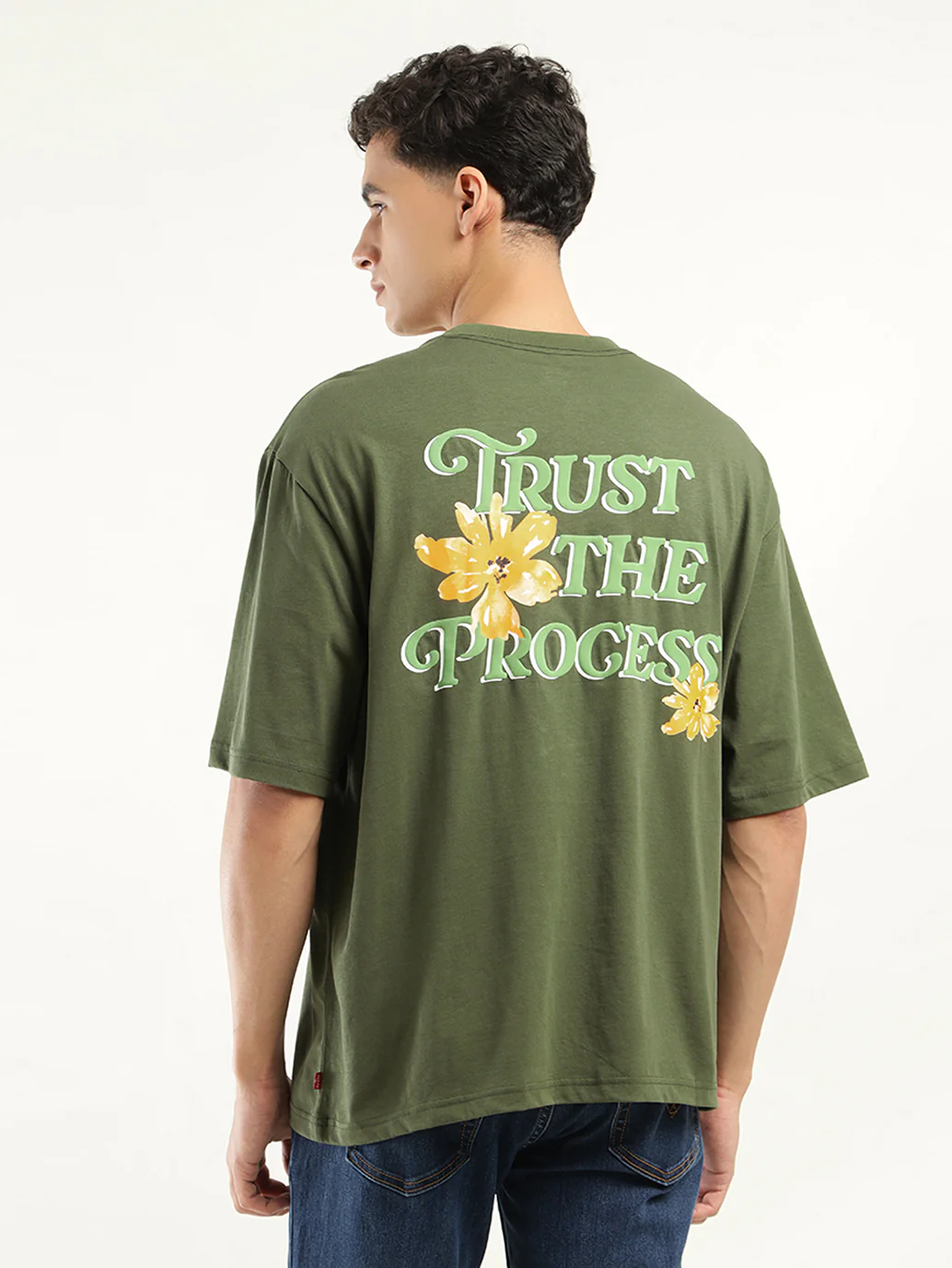 Men's Solid Loose Fit T-Shirt - Image 3