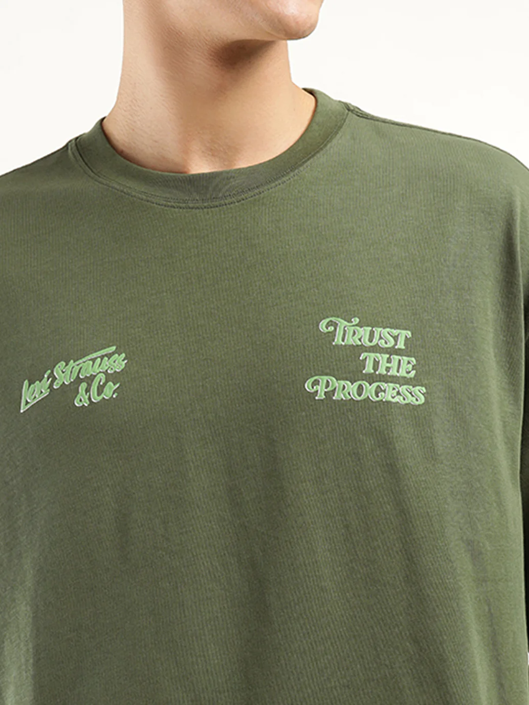 Men's Solid Loose Fit T-Shirt - Image 4