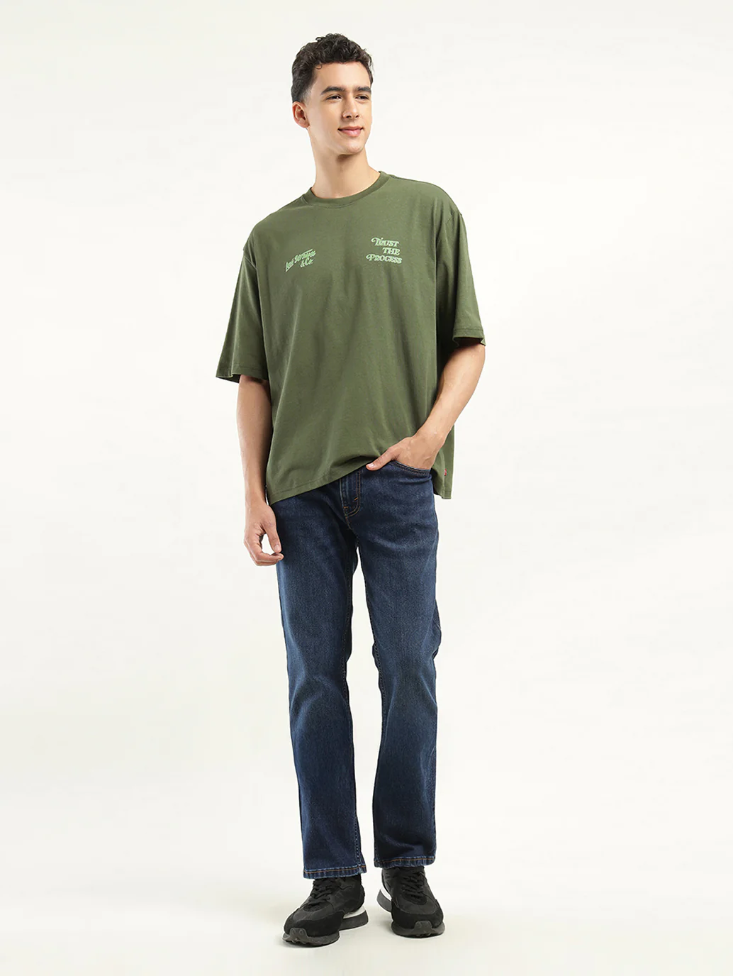 Men's Solid Loose Fit T-Shirt - Image 6