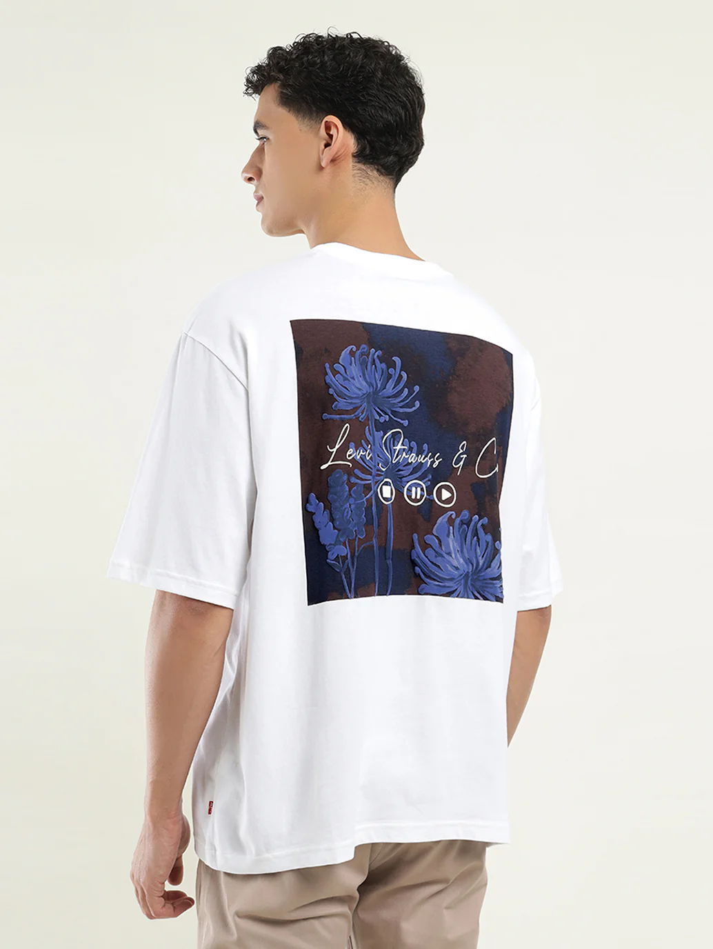Men's Solid Loose Fit T-Shirt - Image 3