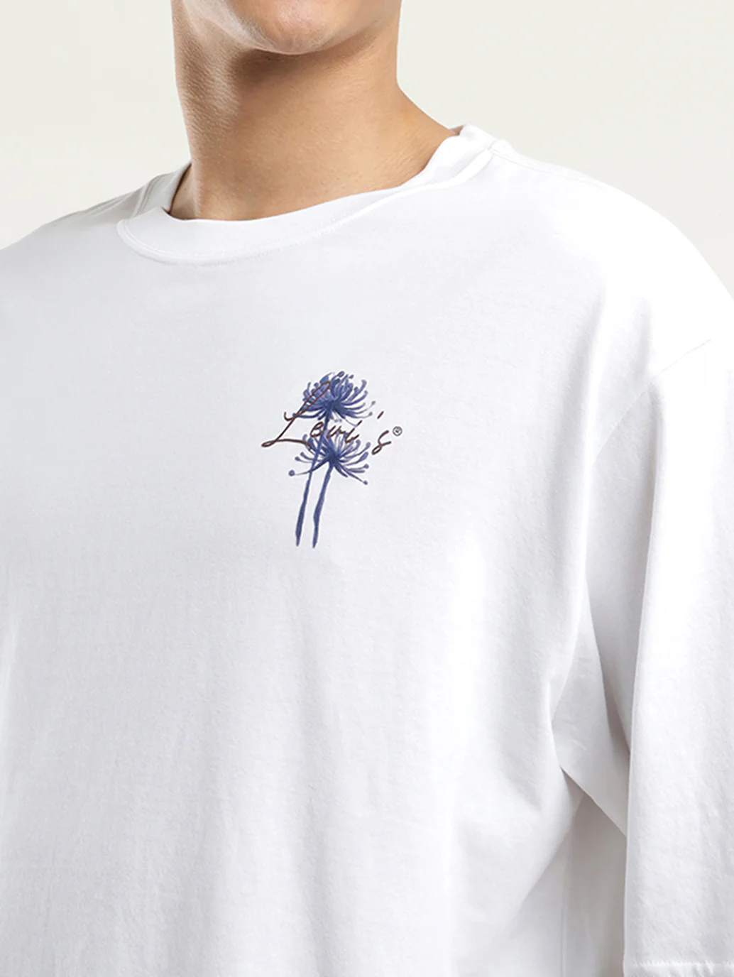 Men's Solid Loose Fit T-Shirt - Image 4