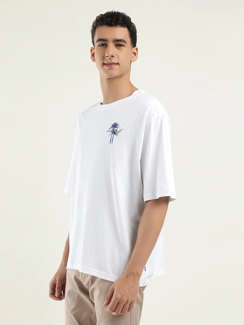 Men's Solid Loose Fit T-Shirt - Image 5