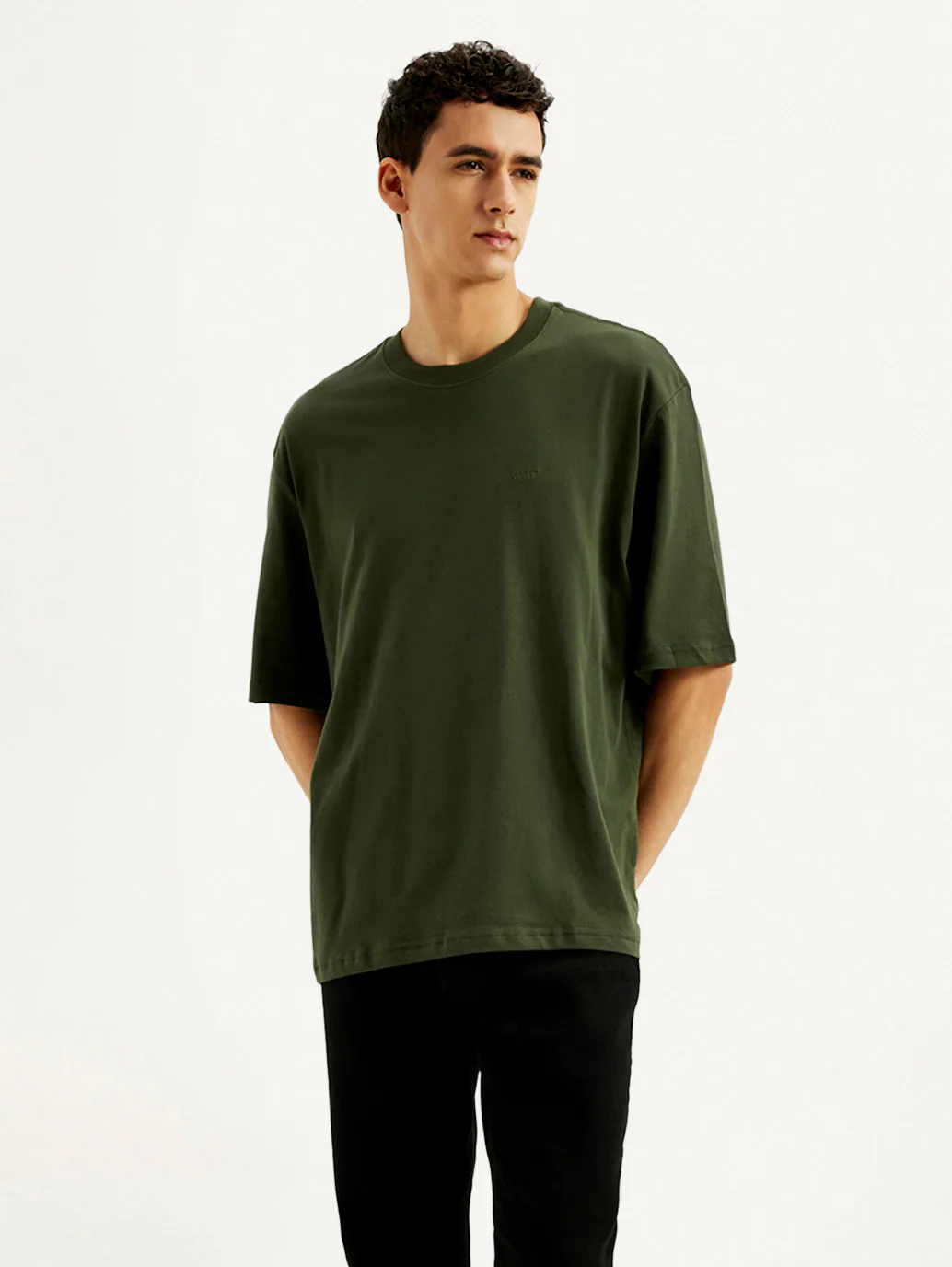 Men's Solid Loose Fit T-shirt