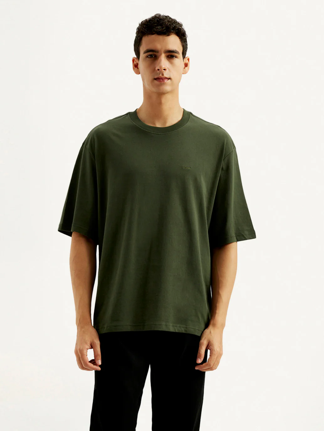 Men's Solid Loose Fit T-shirt - Image 2