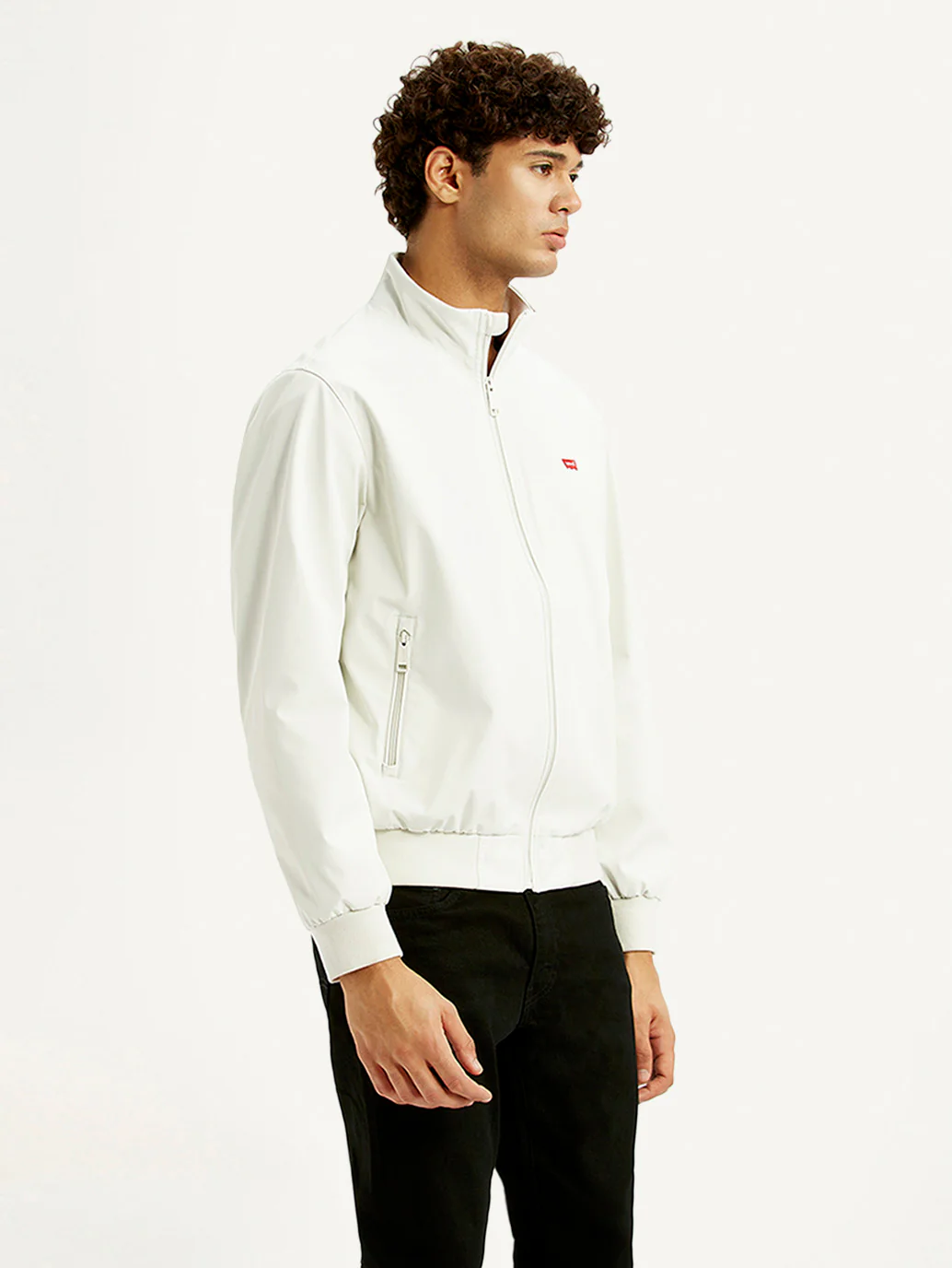 Men's Solid Off White Jacket - Image 5