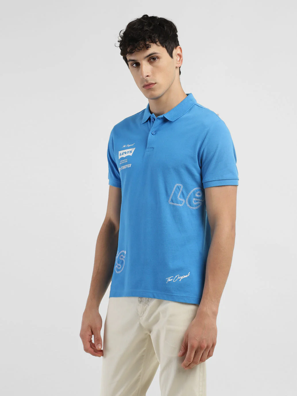 Men's Brand Logo Polo T-shirt - Image 4
