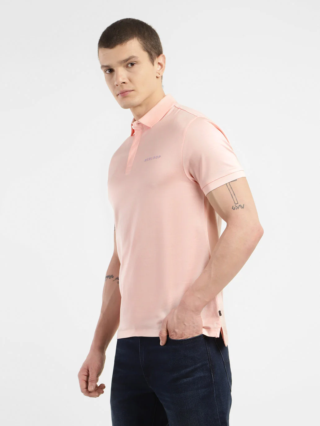 Men's Solid Regular Fit T-shirt - Image 4