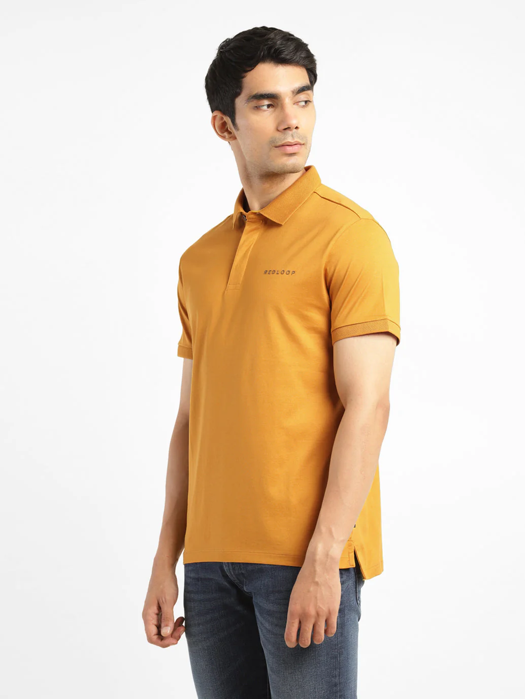 Men's Solid Polo Collar T-Shirt - Image 4