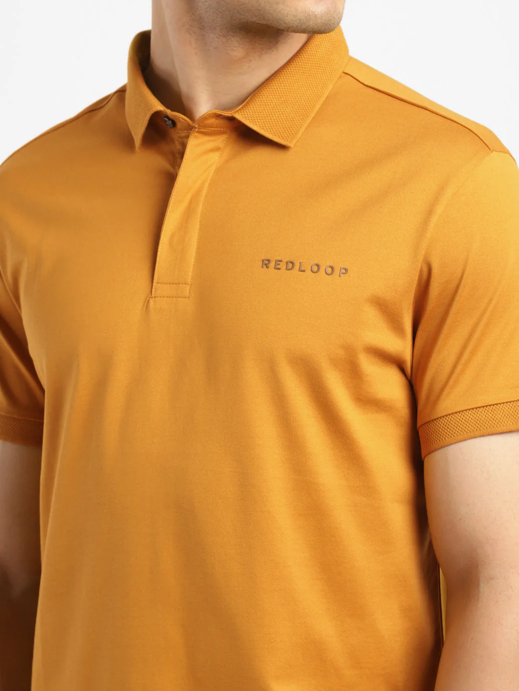 Men's Solid Polo Collar T-Shirt - Image 5
