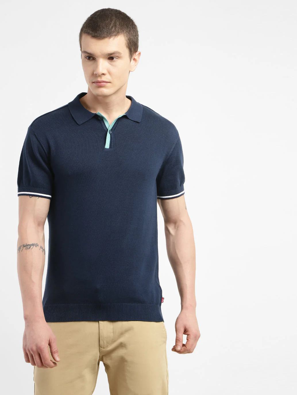 Men's Solid Polo T-shirt - Image 2