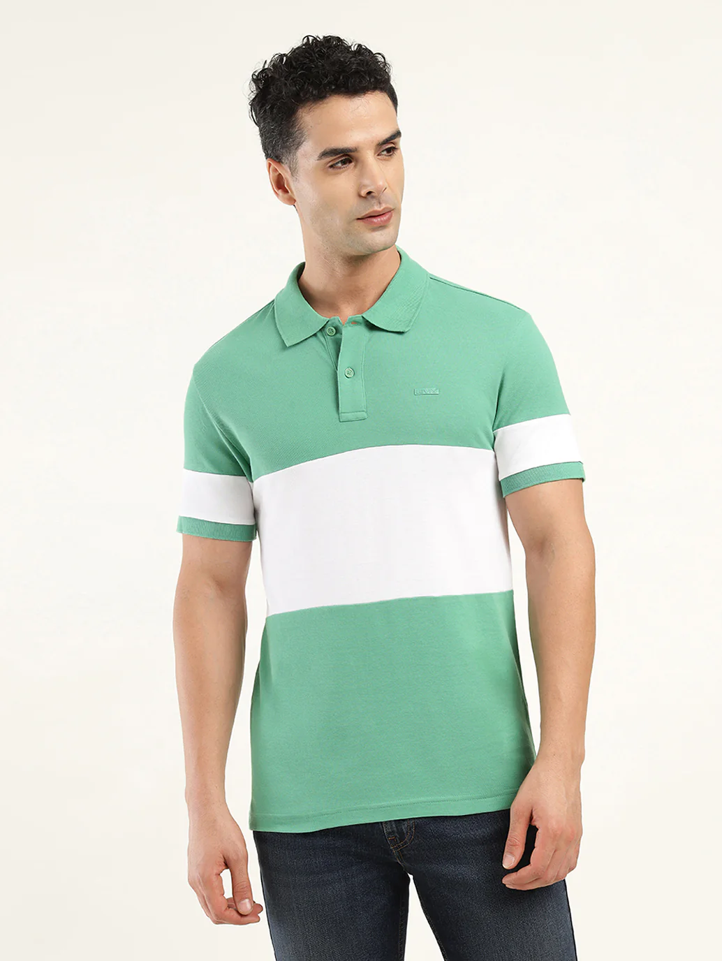 Men's Colorblock Polo T-Shirt - Image 2