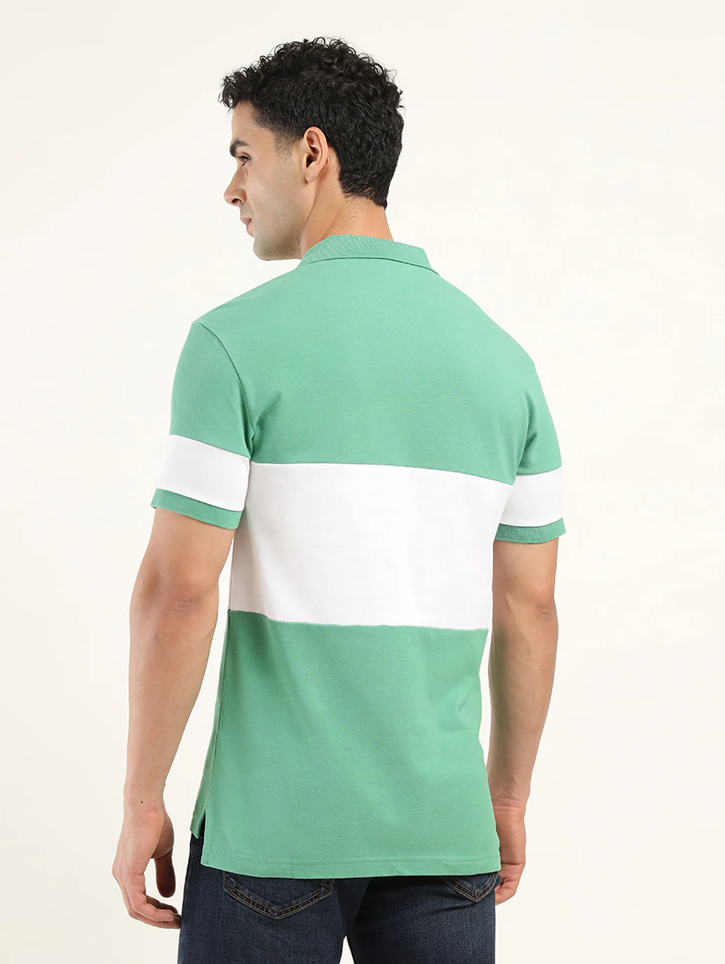Men's Colorblock Polo T-Shirt - Image 3