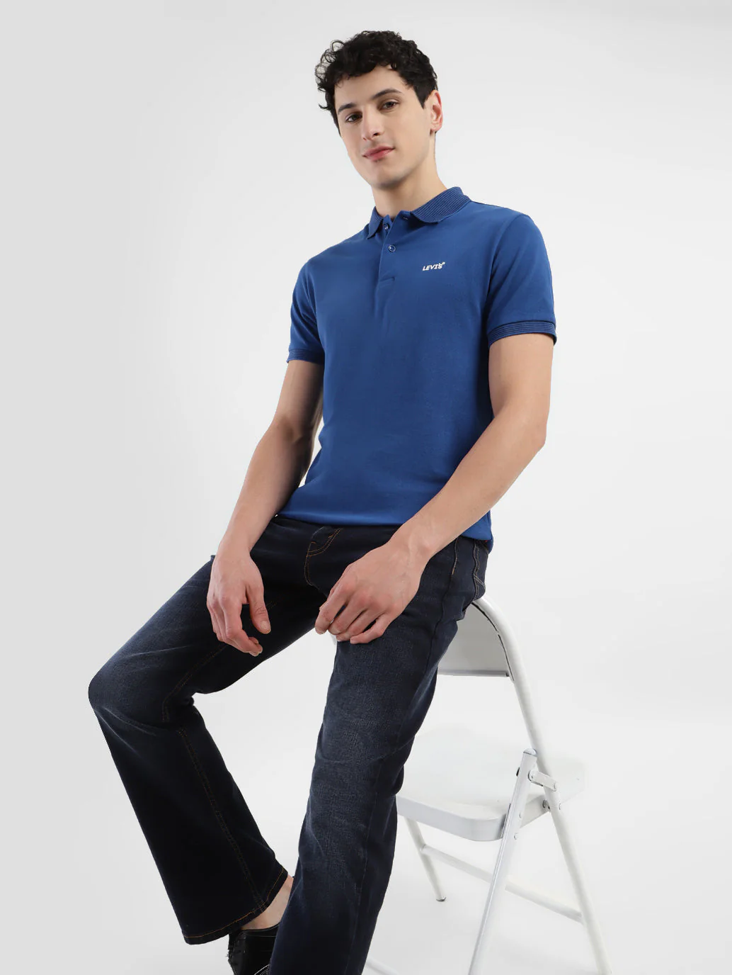 Men's Solid Polo T-shirt - Image 2