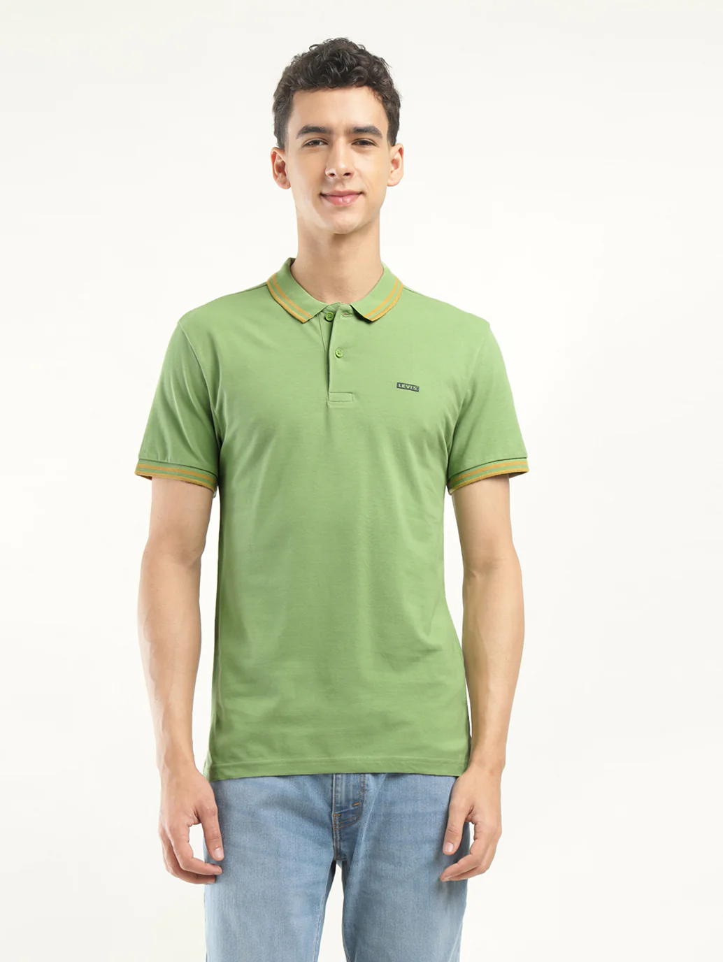 Men's Solid Polo T-Shirt - Image 2