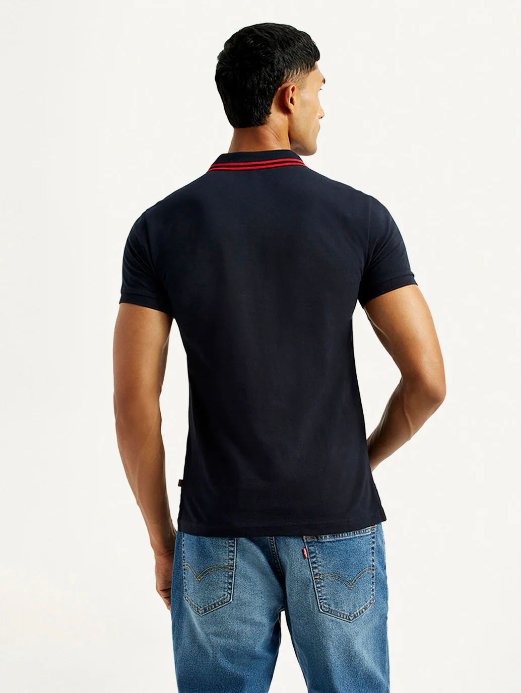 Men's Solid Polo T-Shirt - Image 2