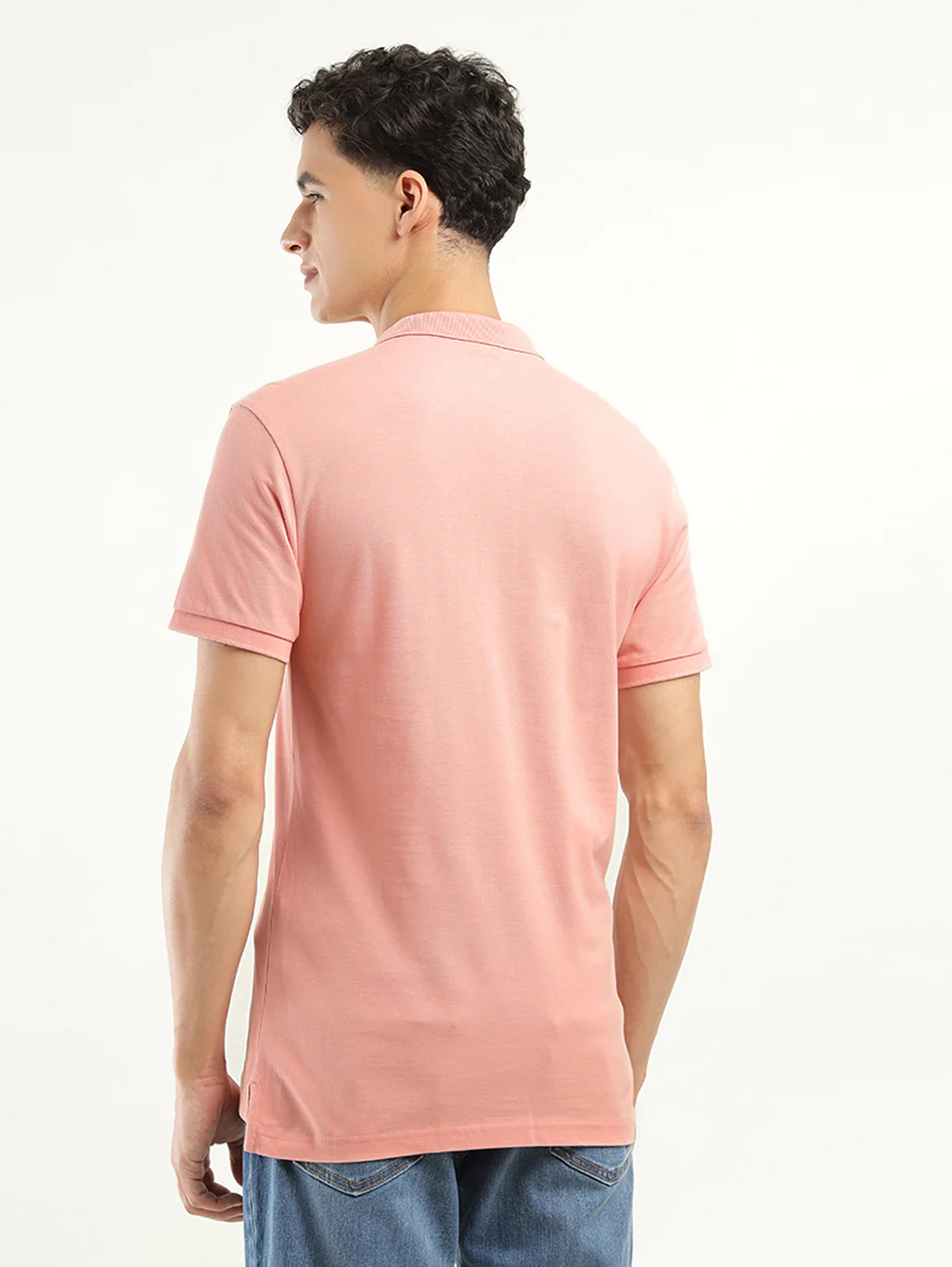 Men's Solid Polo T-Shirt - Image 2