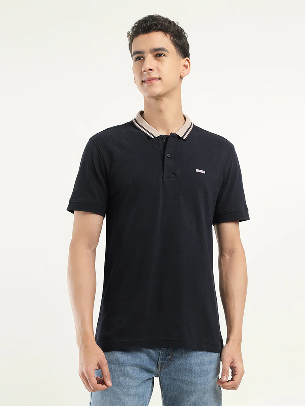 Men's Solid Polo T-Shirt - Image 2