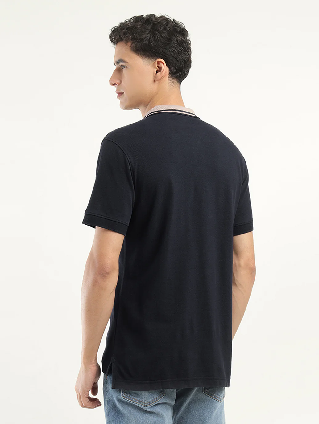 Men's Solid Polo T-Shirt - Image 3
