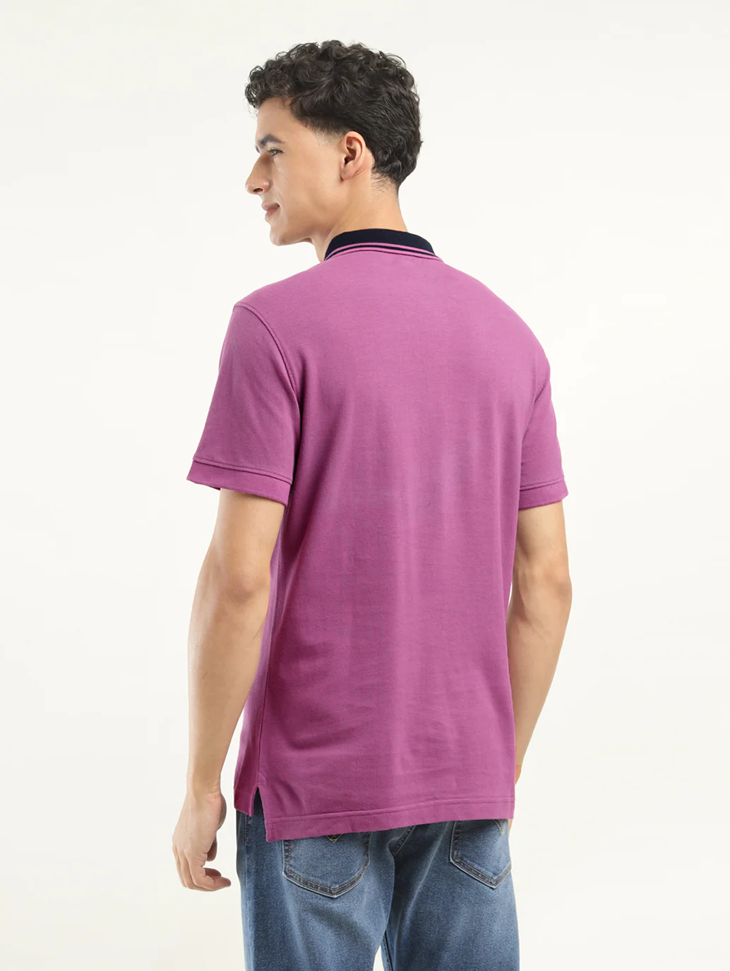 Men's Solid Polo T-Shirt - Image 3