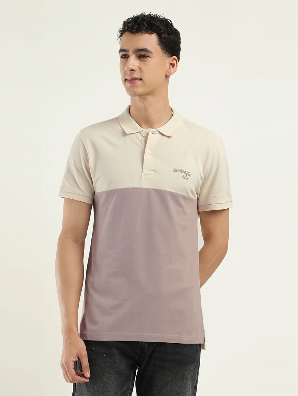 Men's Colorblock Polo T-Shirt - Image 2