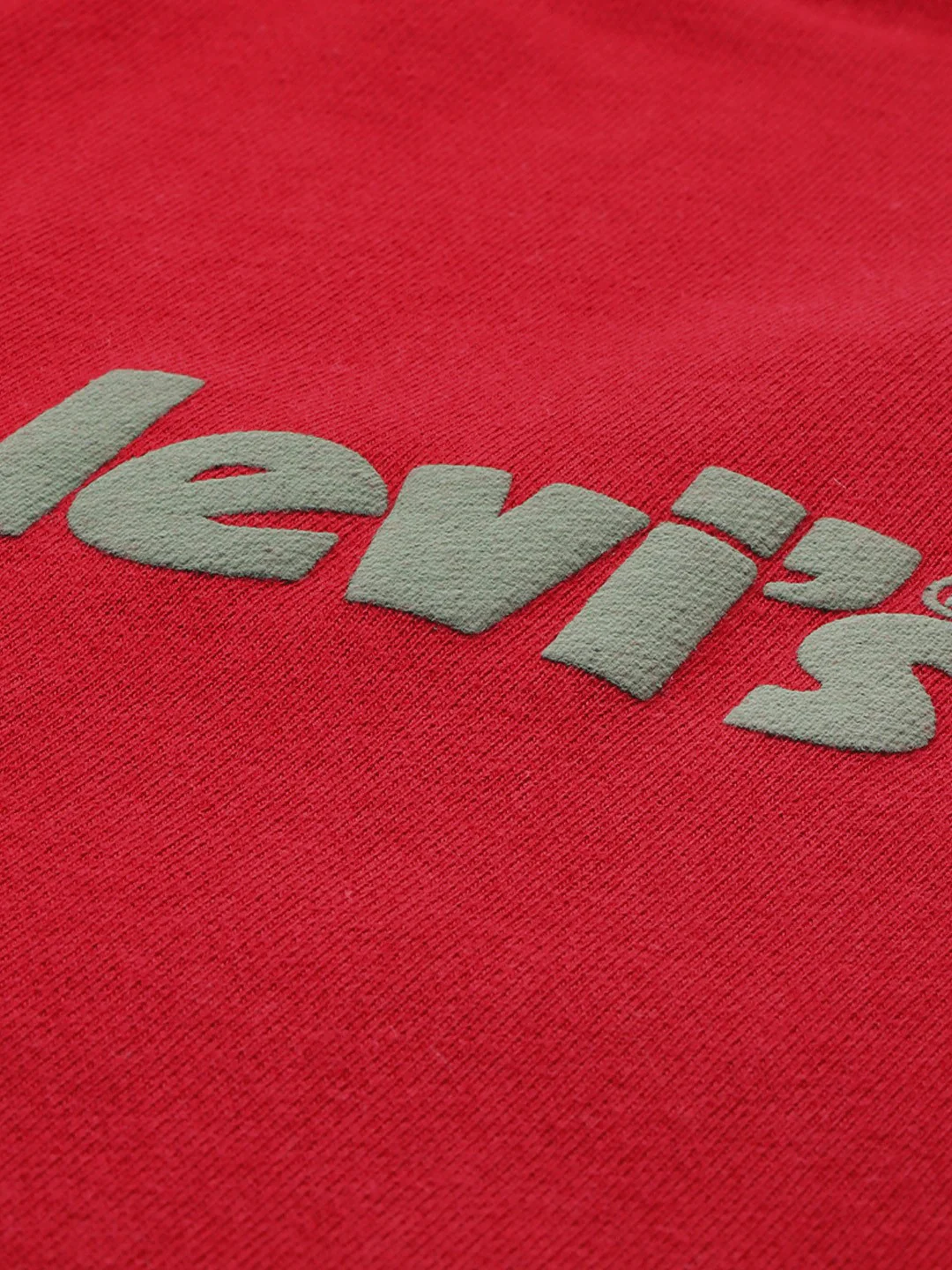 Men's Solid Red Crew Neck Sweatshirt - Image 4