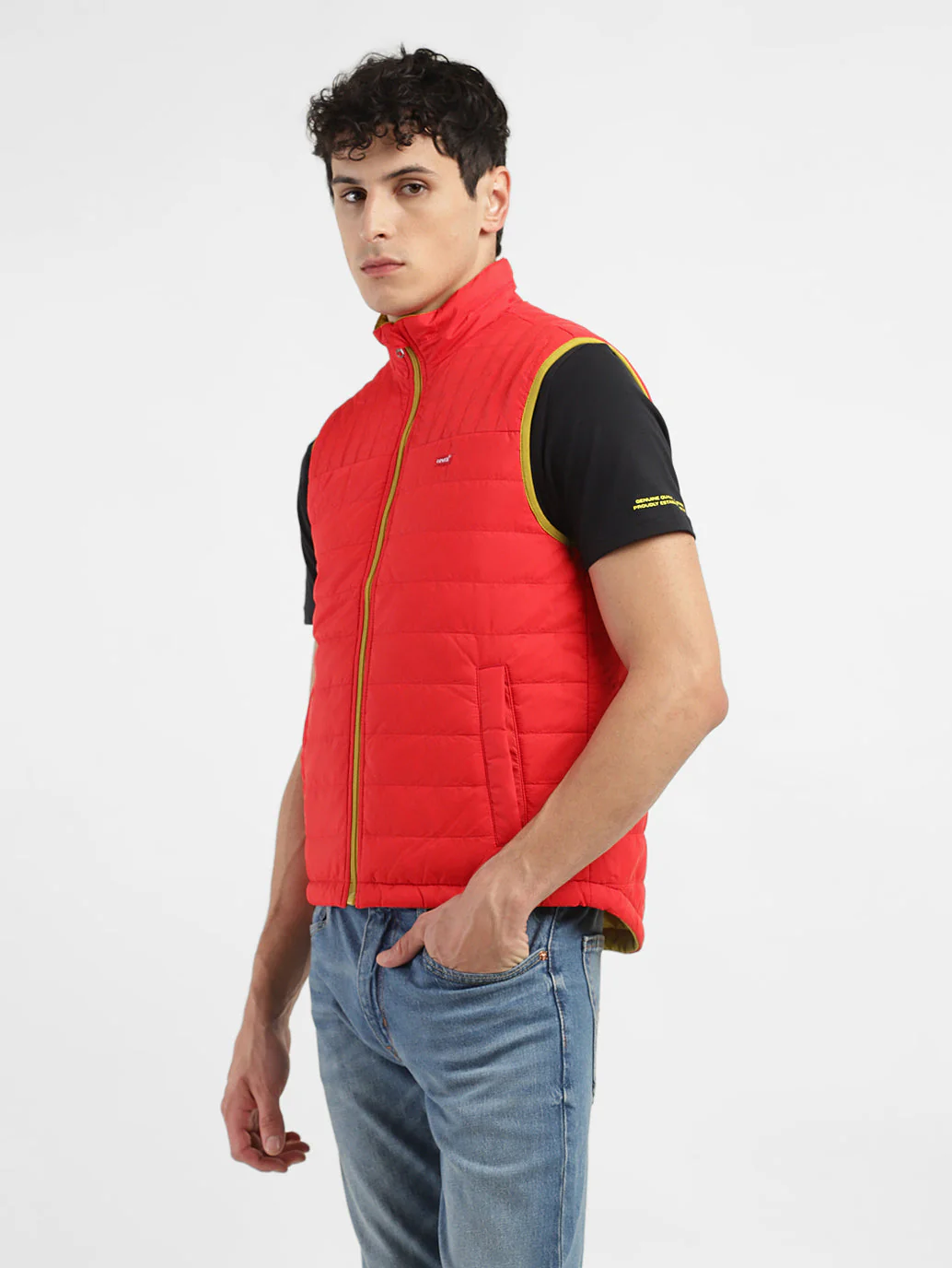Men's Solid Reversible Padded Jacket - Image 3