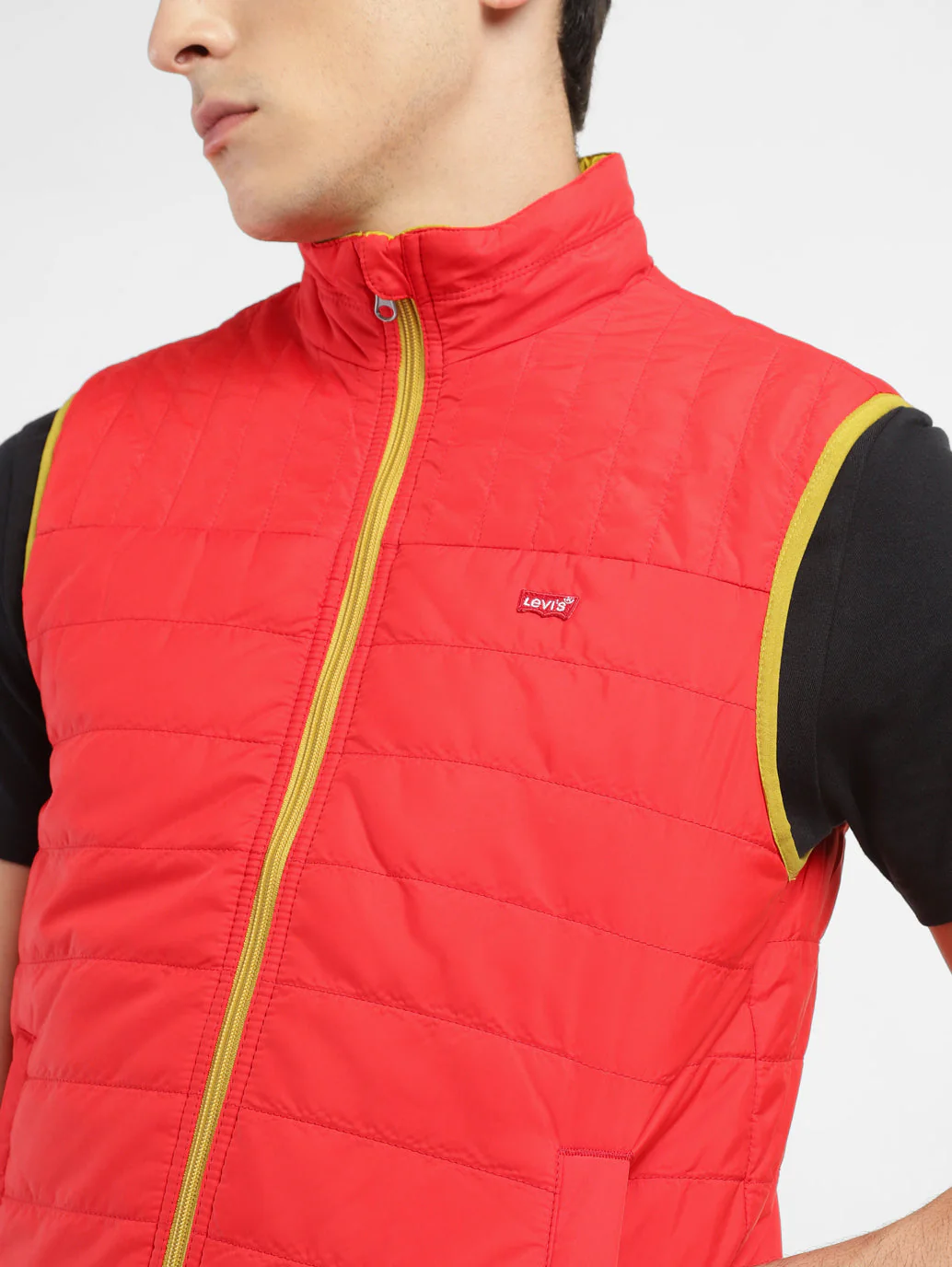 Men's Solid Reversible Padded Jacket - Image 4
