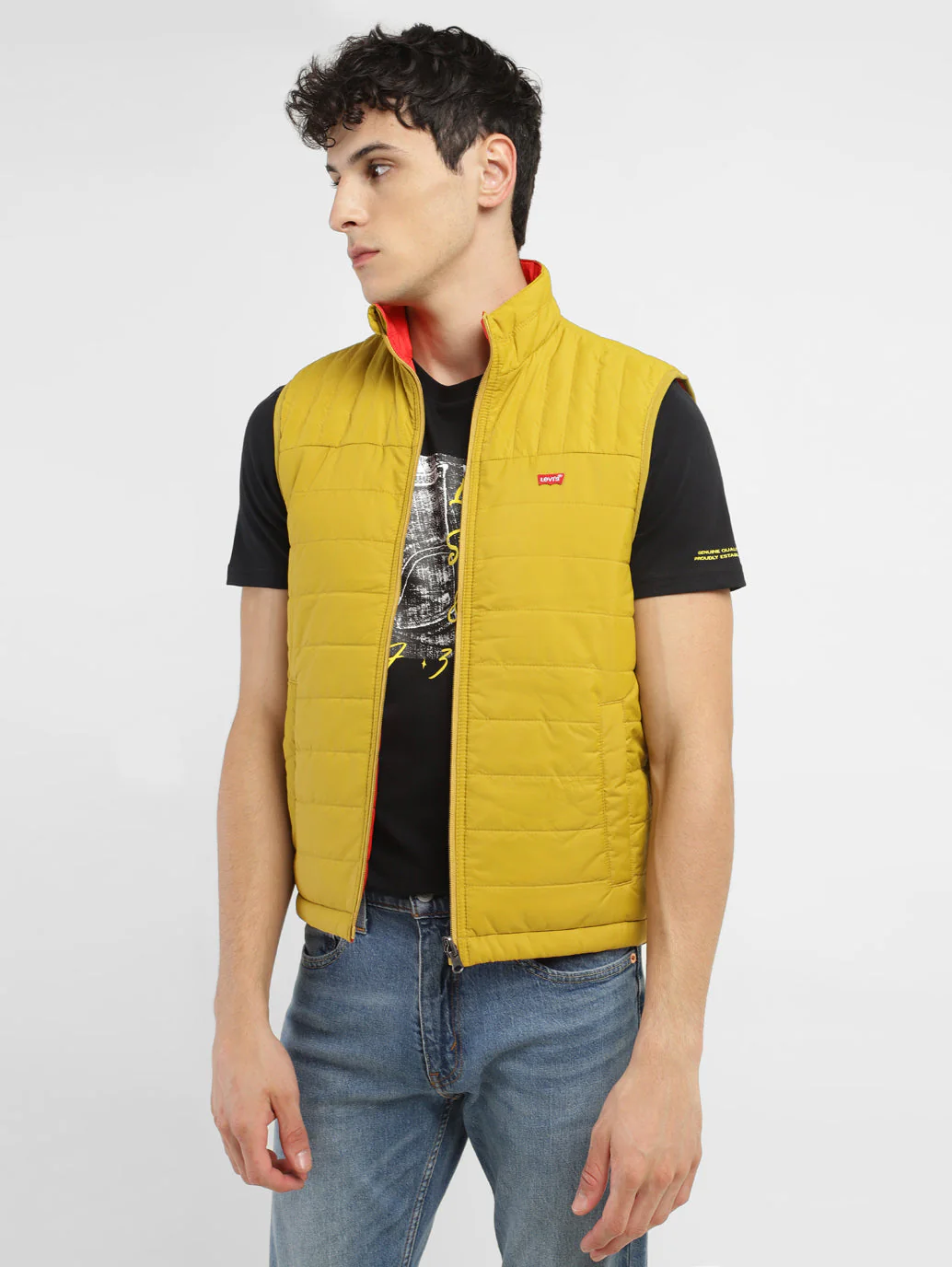 Men's Solid Reversible Padded Jacket - Image 6