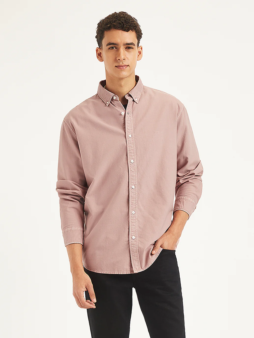 Men's Solid Slim Fit Shirt - Image 3