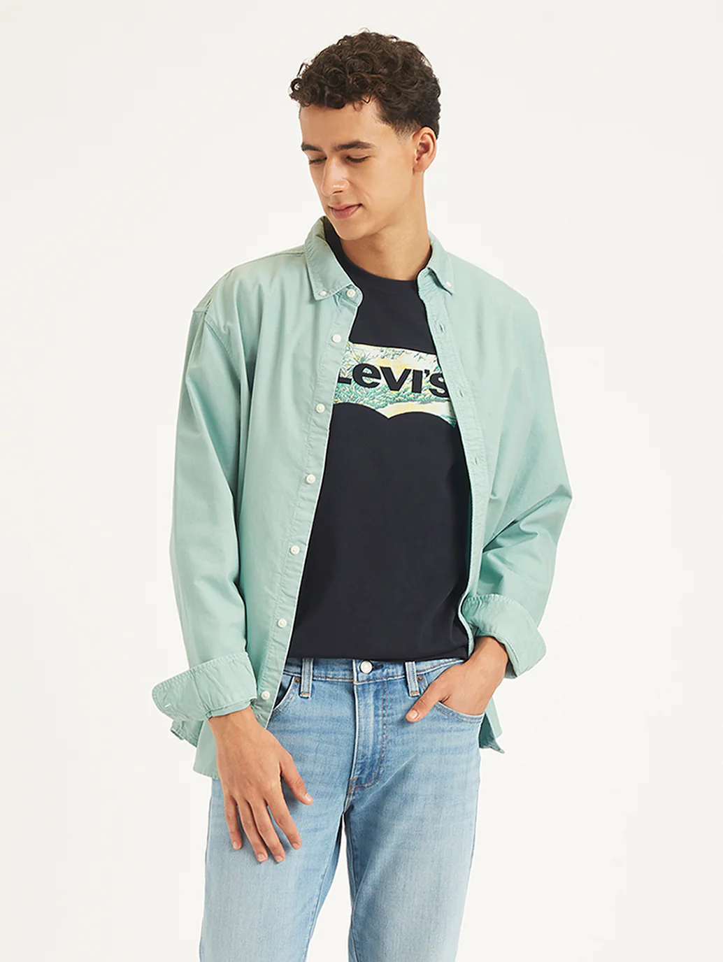 Men's Solid Slim Fit Shirt - Image 2