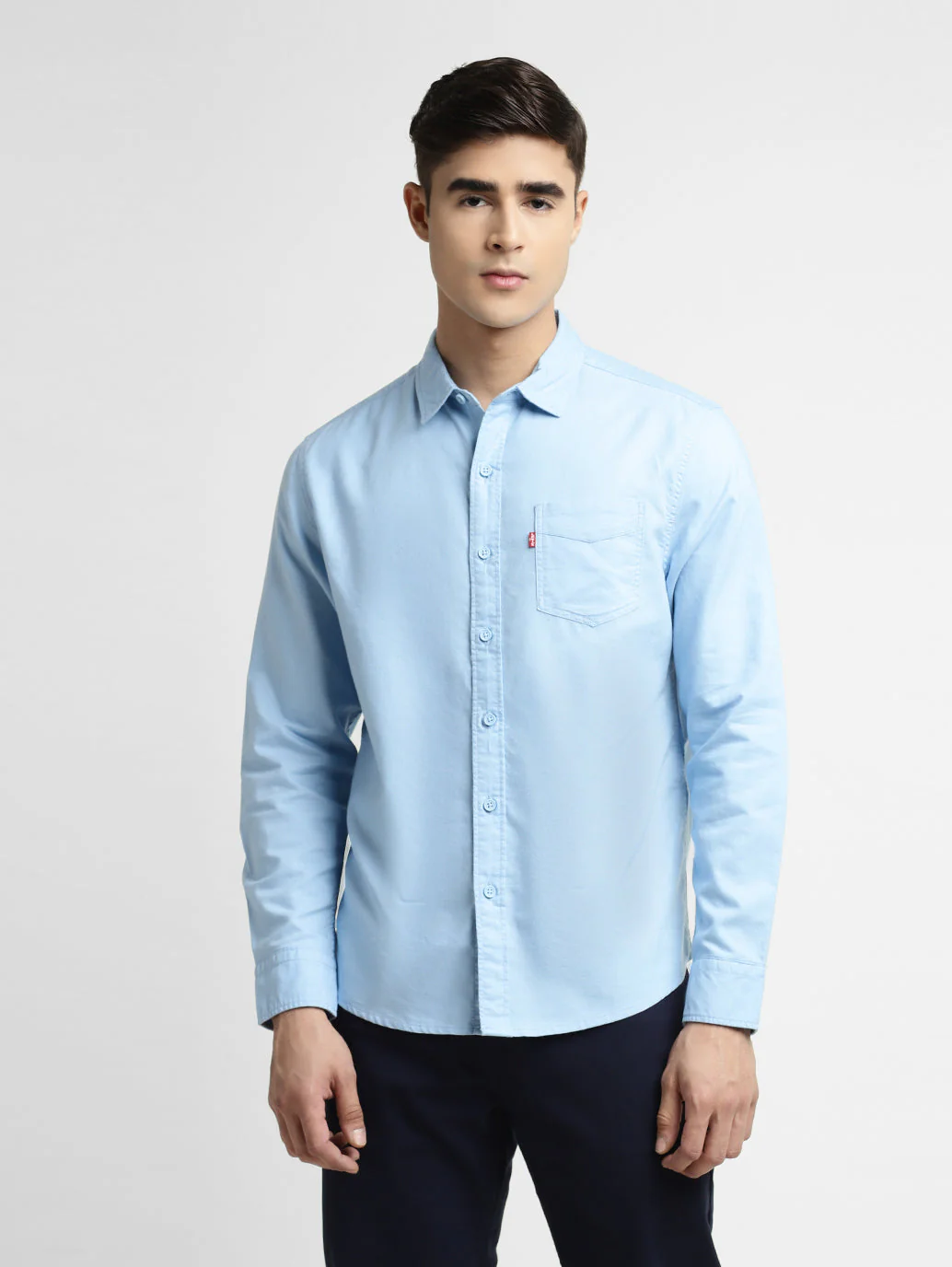 Men's Solid Slim Fit Shirt - Image 4