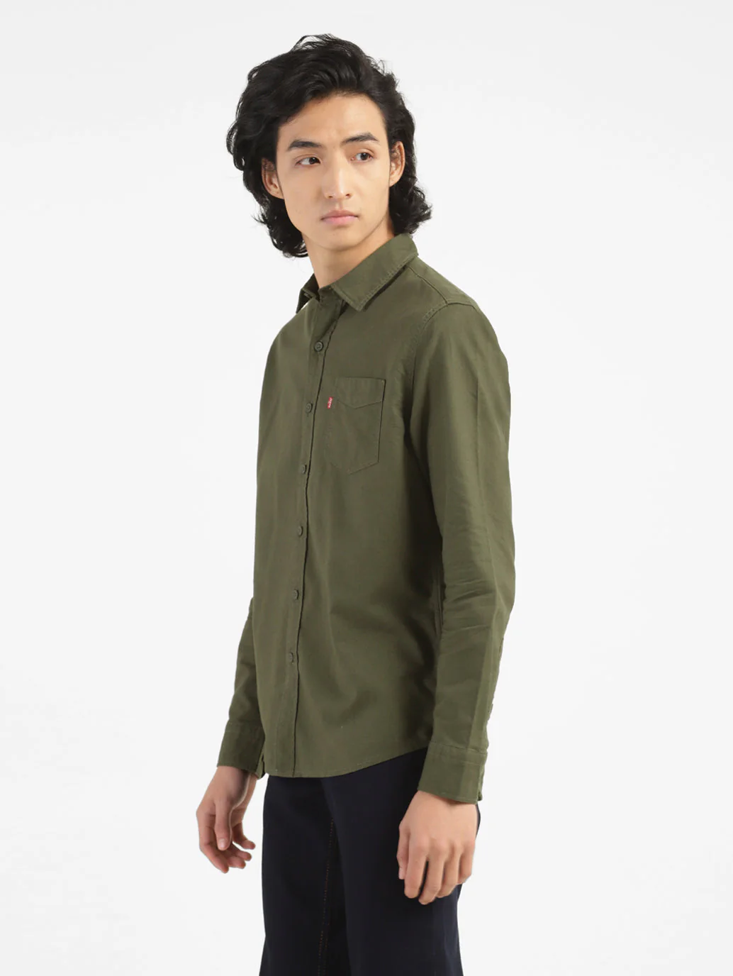 Men's Solid Slim Fit Shirt - Image 4