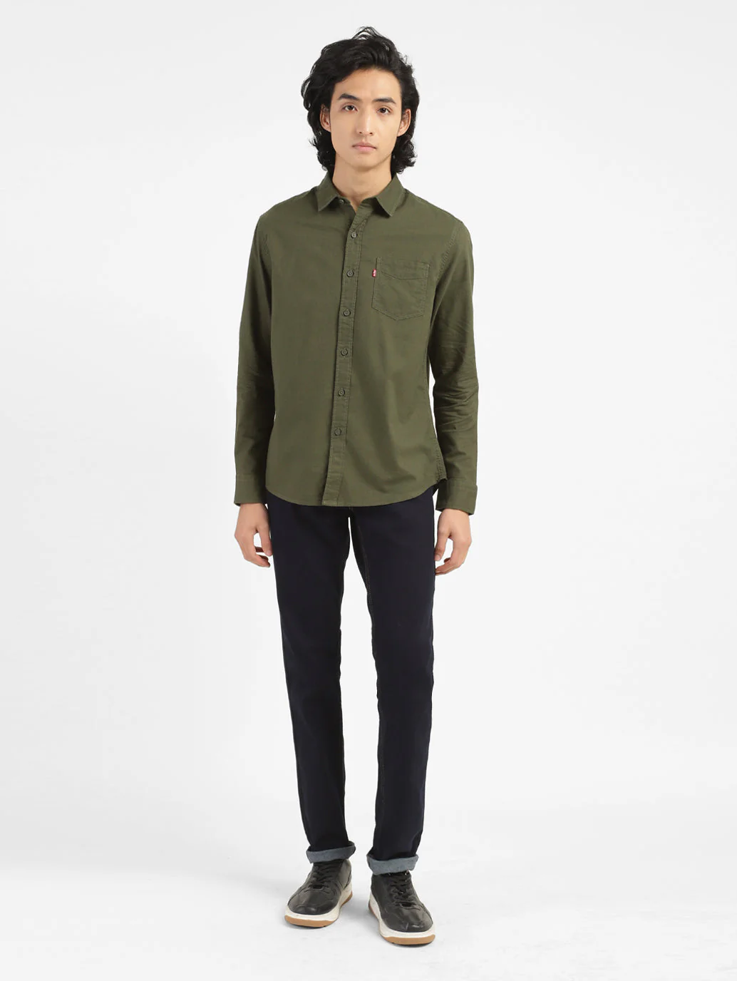 Men's Solid Slim Fit Shirt - Image 5