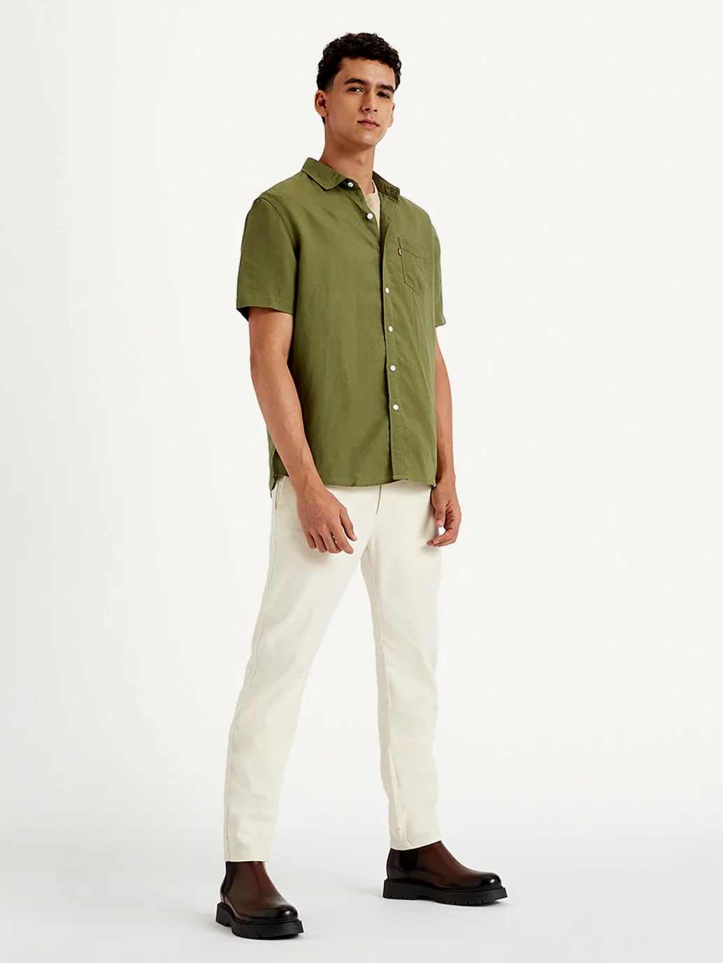 Men's Solid Slim Fit Shirt - Image 4