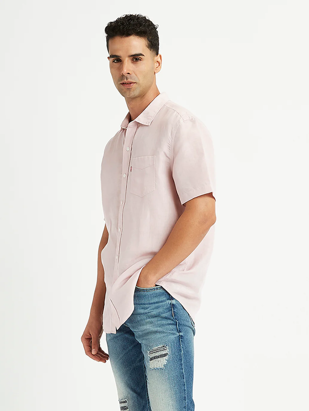 Men's Solid Slim Fit Shirt - Image 2