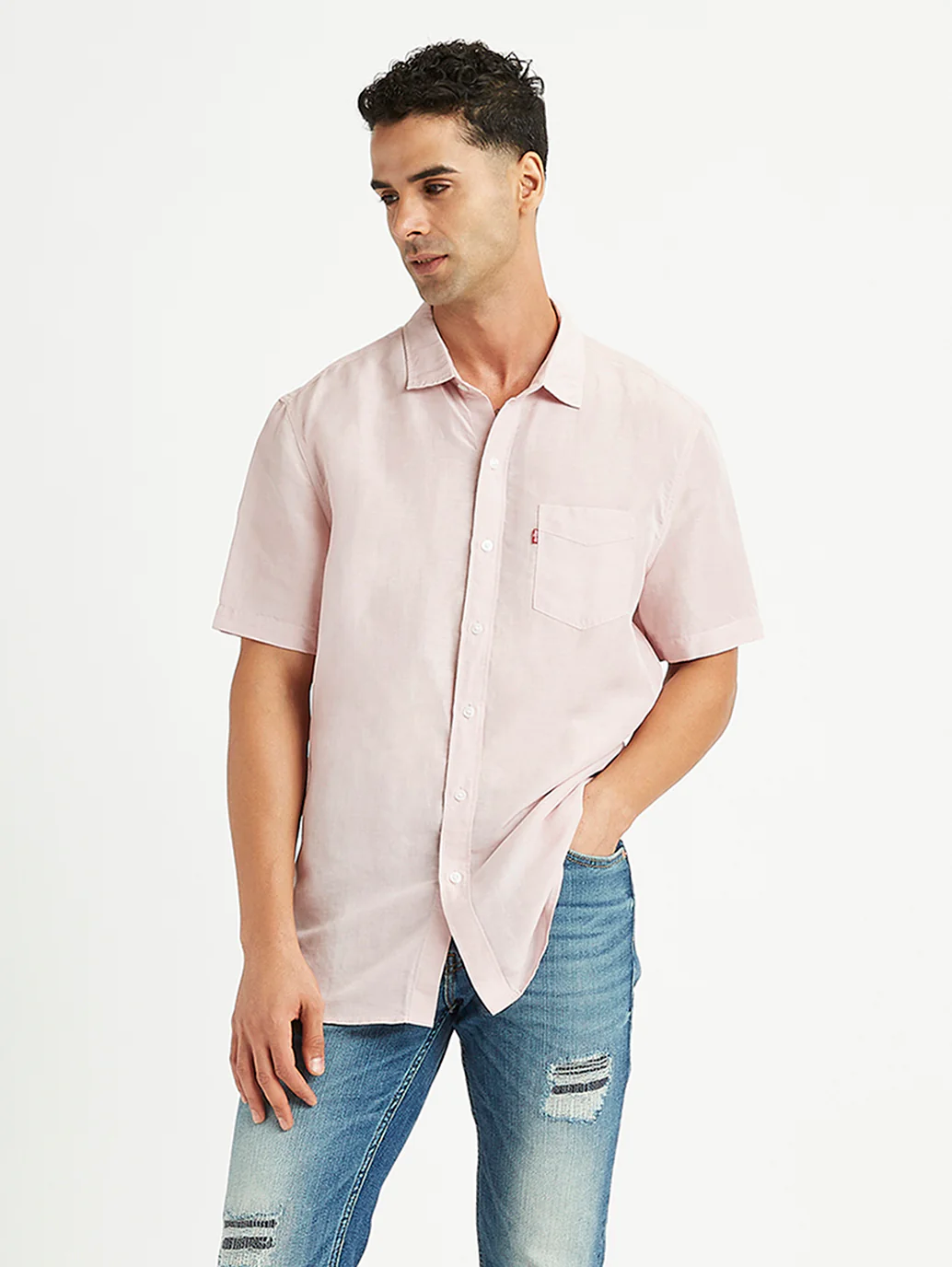 Men's Solid Slim Fit Shirt - Image 3