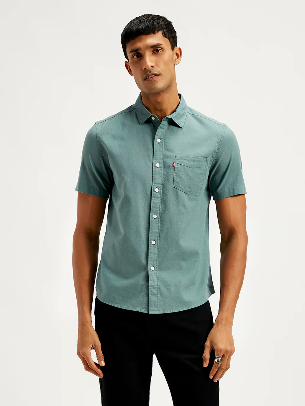 Men's Solid Slim Fit Shirt - Image 2