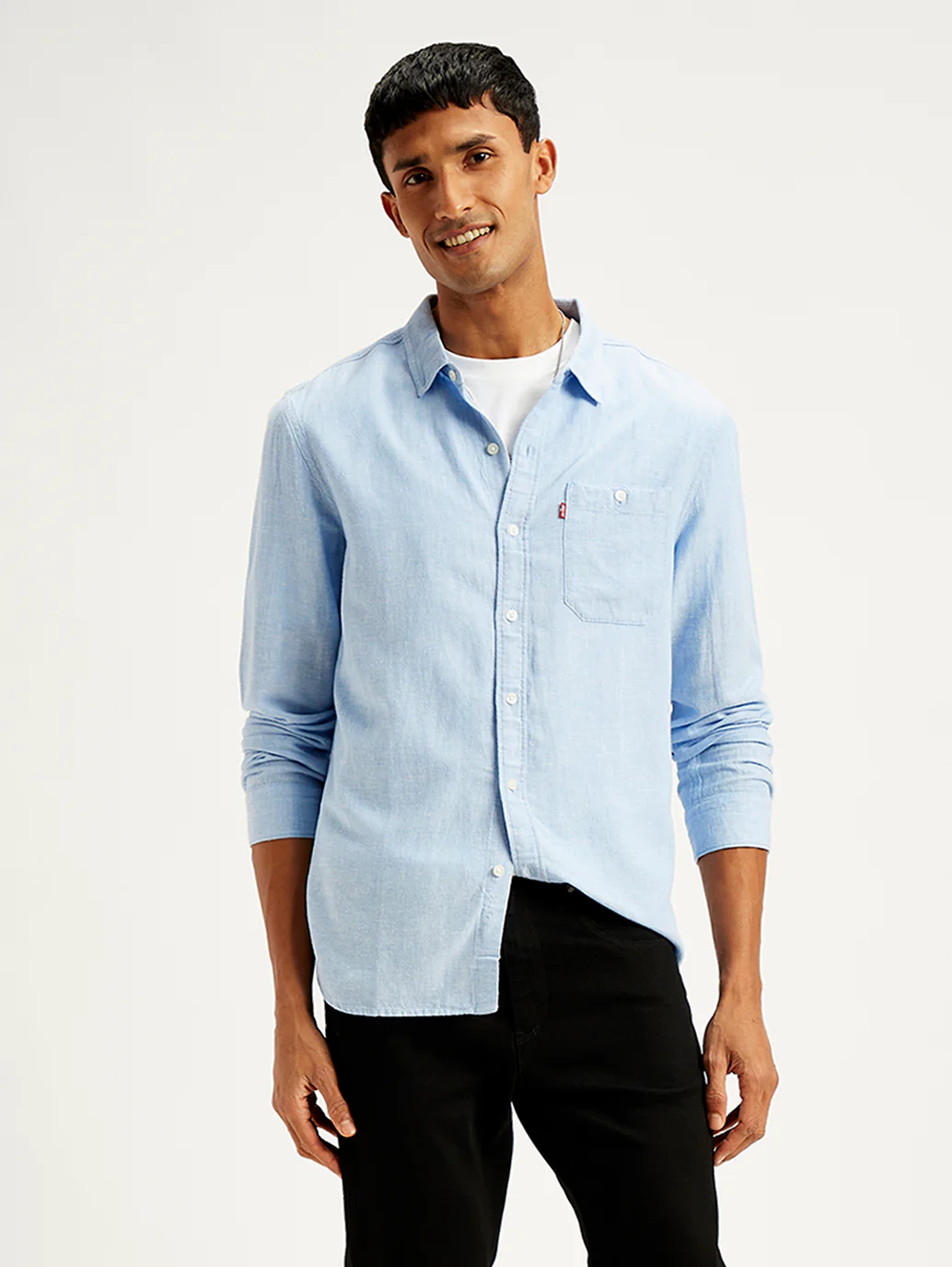 Men's Solid Slim Fit Shirt - Image 3