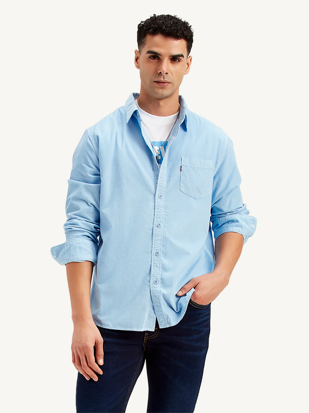 Men's Solid Slim Fit Shirt