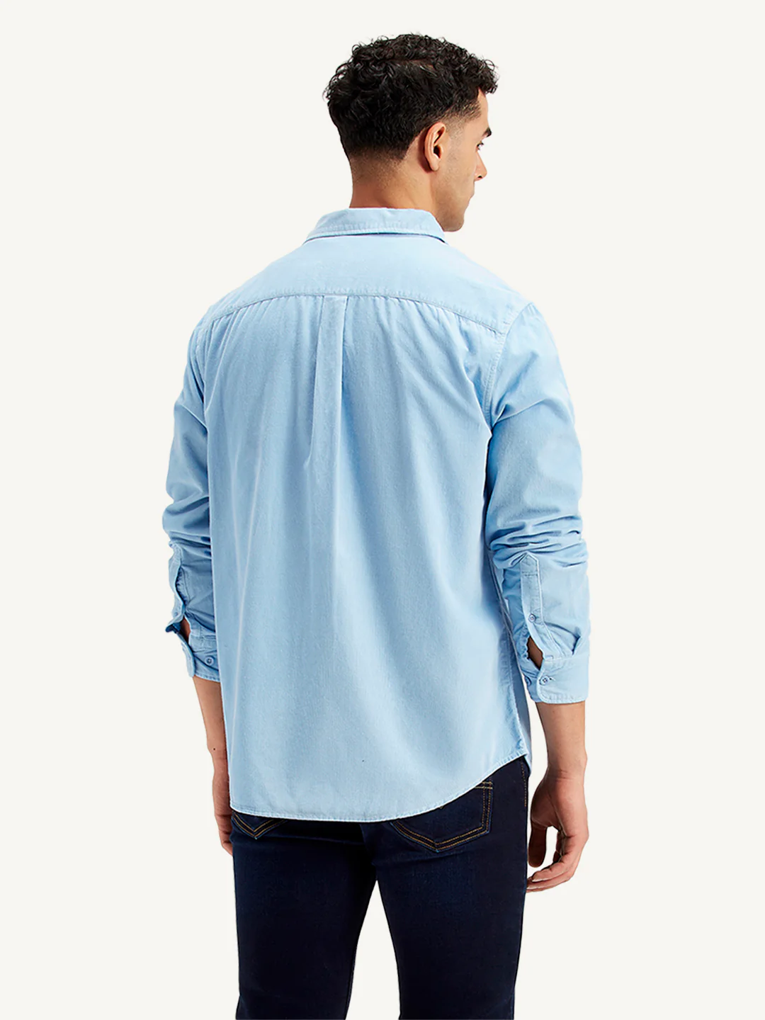 Men's Solid Slim Fit Shirt - Image 3