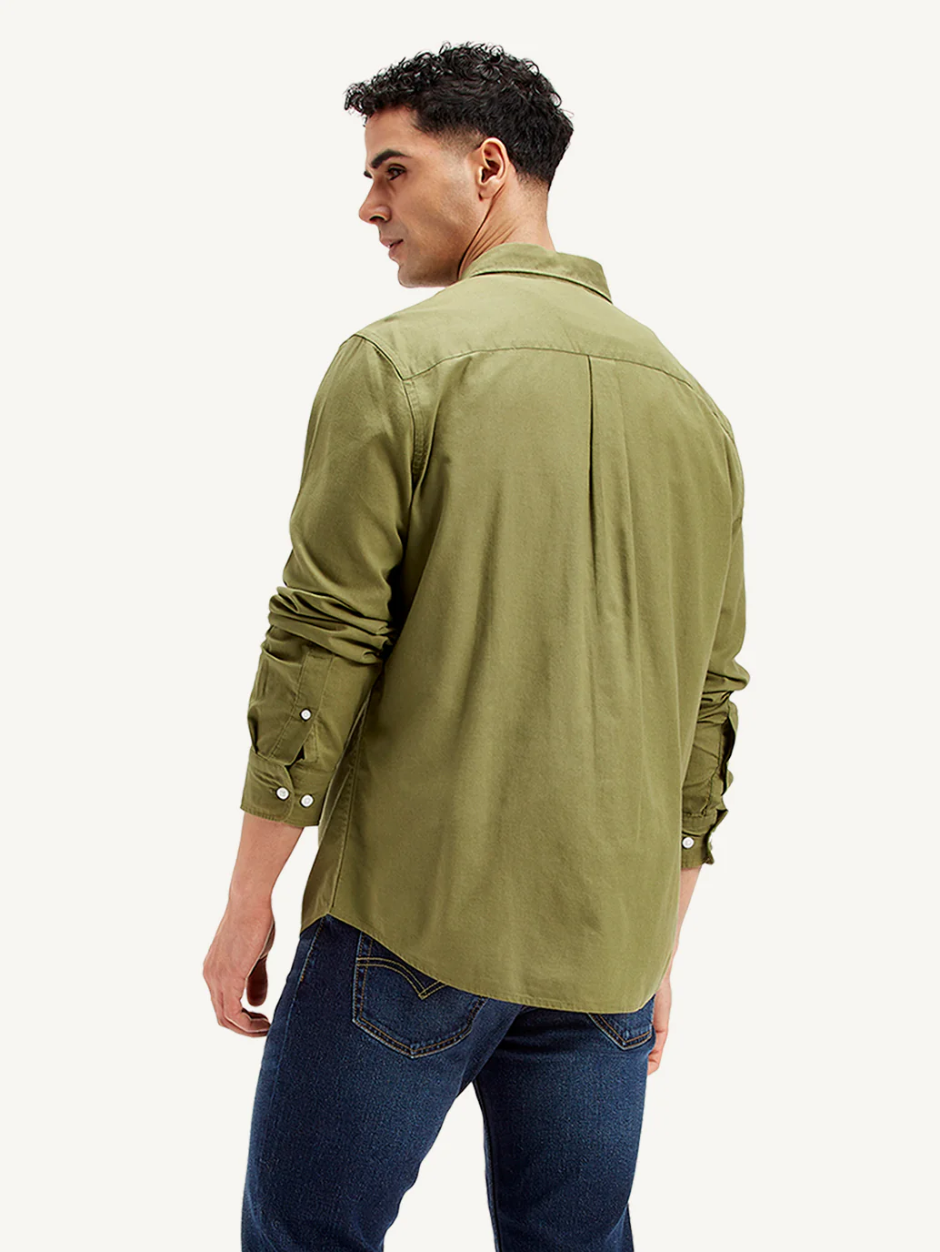 Men's Solid Slim Fit Shirt - Image 3