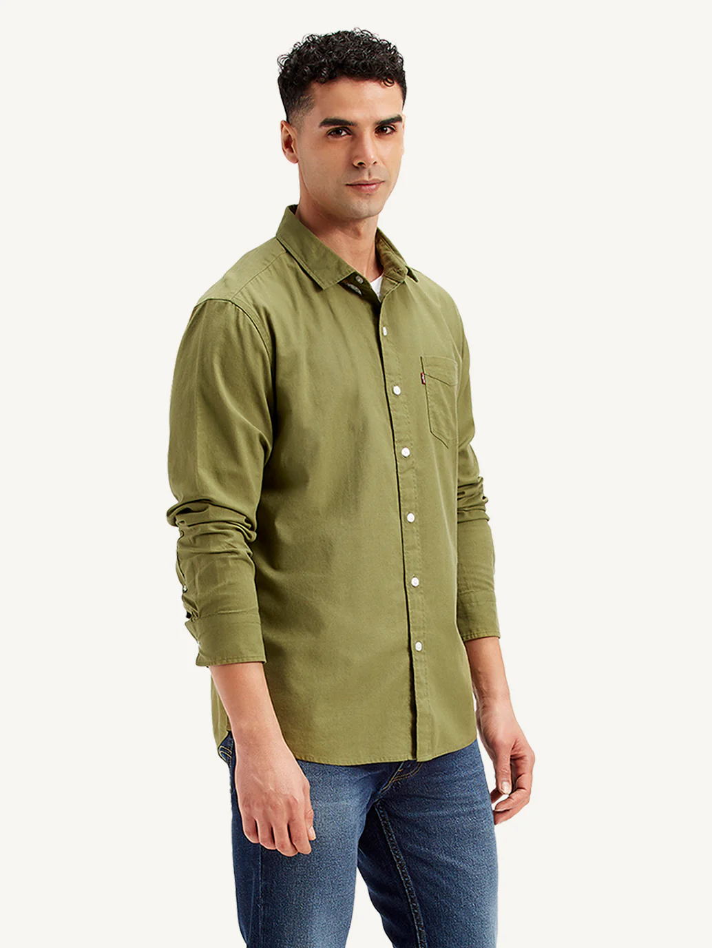Men's Solid Slim Fit Shirt - Image 5