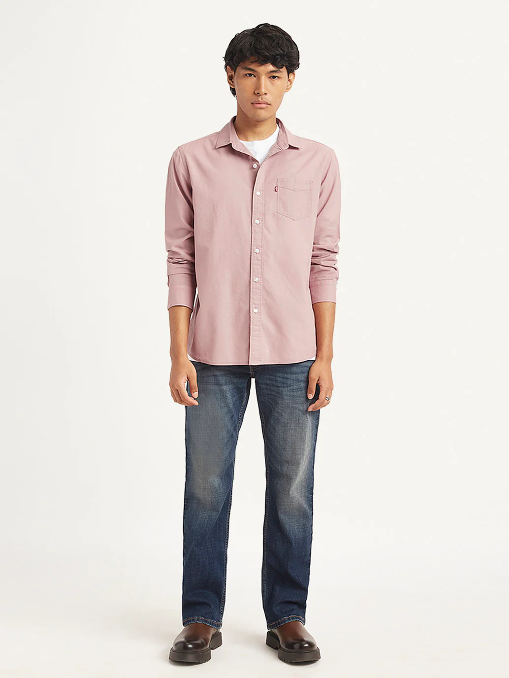 Men's Solid Slim Fit Shirt - Image 4
